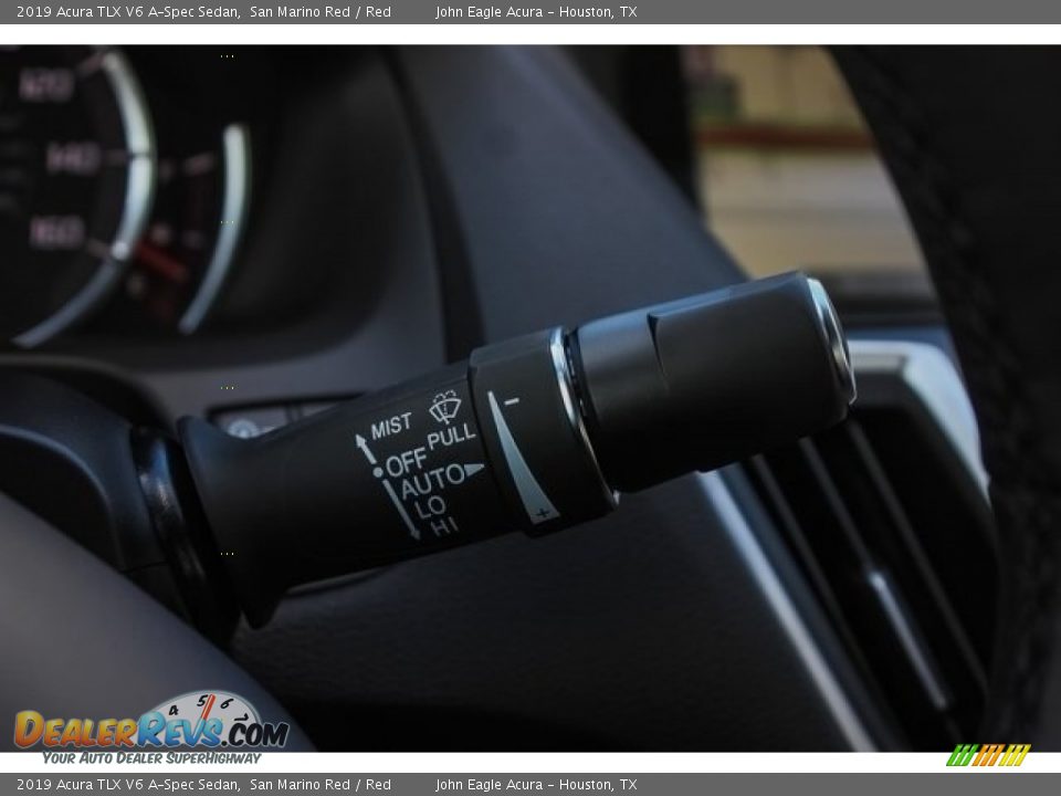 2019 Acura TLX V6 A-Spec Sedan San Marino Red / Red Photo #33