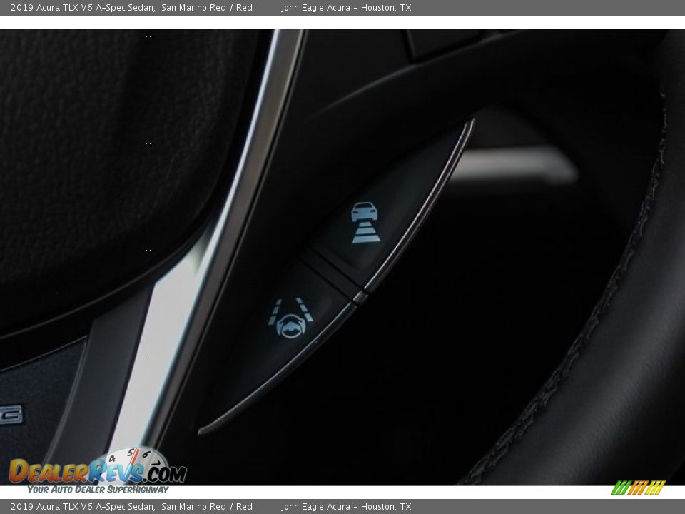 2019 Acura TLX V6 A-Spec Sedan San Marino Red / Red Photo #36
