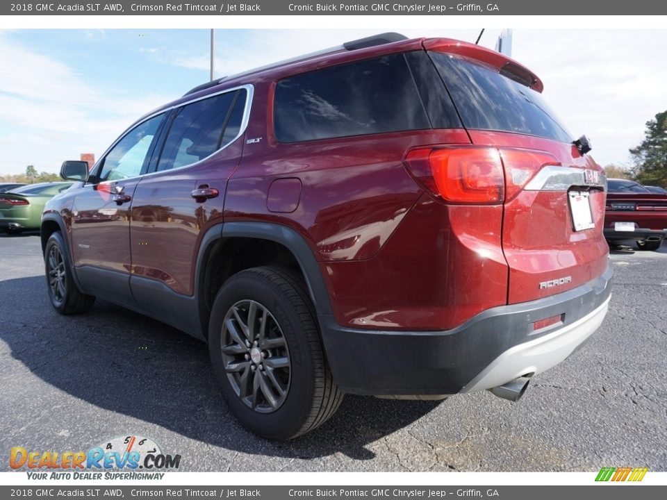 2018 GMC Acadia SLT AWD Crimson Red Tintcoat / Jet Black Photo #10