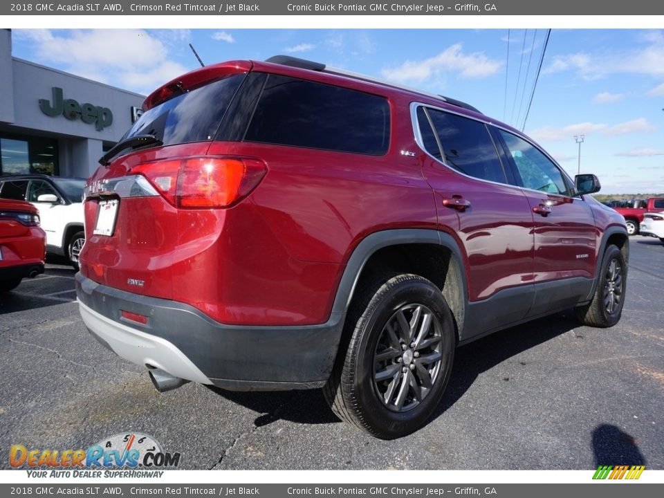 2018 GMC Acadia SLT AWD Crimson Red Tintcoat / Jet Black Photo #12