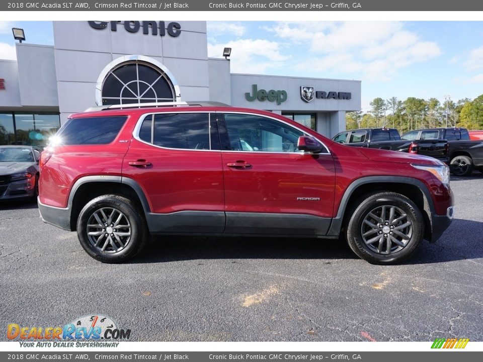 2018 GMC Acadia SLT AWD Crimson Red Tintcoat / Jet Black Photo #13
