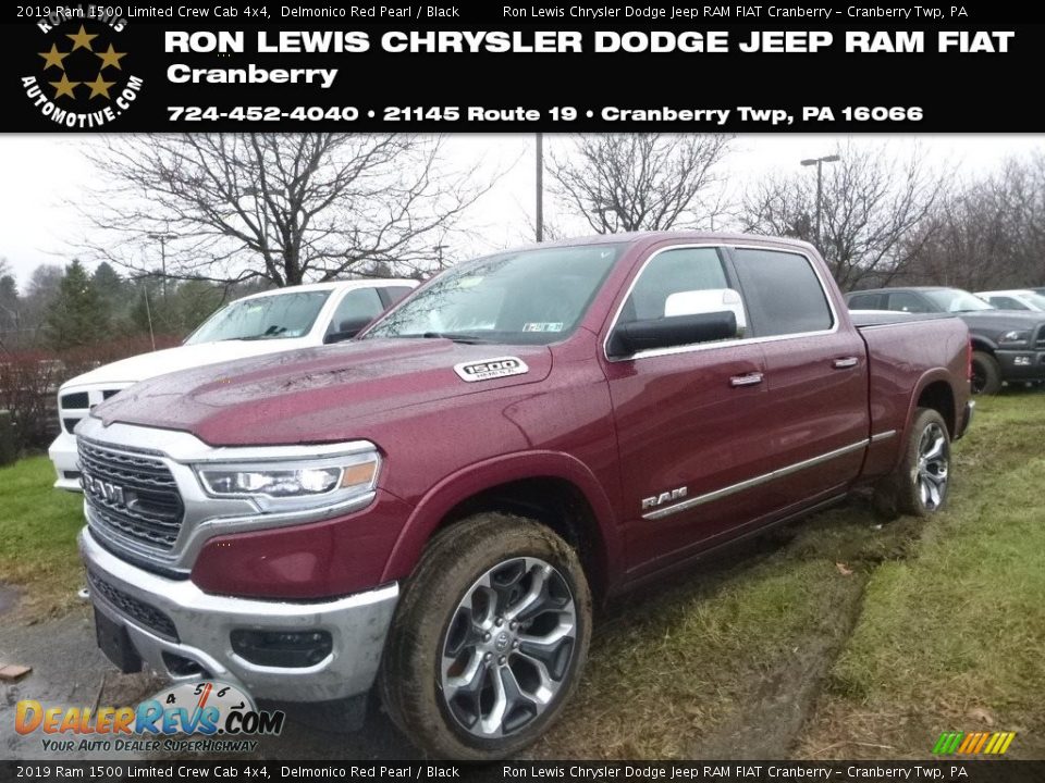 2019 Ram 1500 Limited Crew Cab 4x4 Delmonico Red Pearl / Black Photo #1