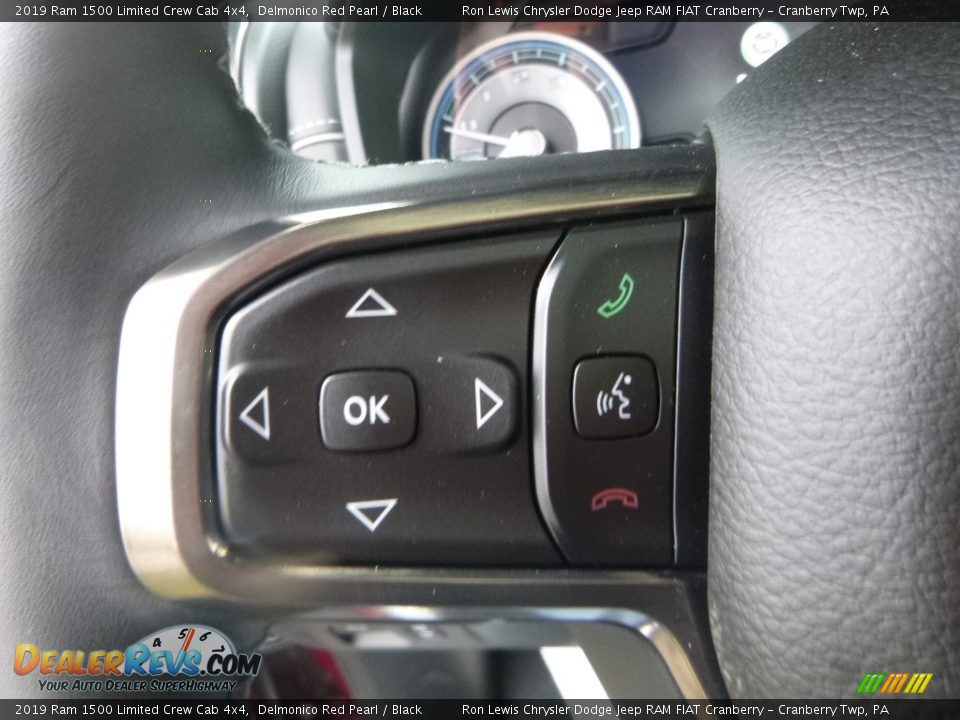 2019 Ram 1500 Limited Crew Cab 4x4 Delmonico Red Pearl / Black Photo #20