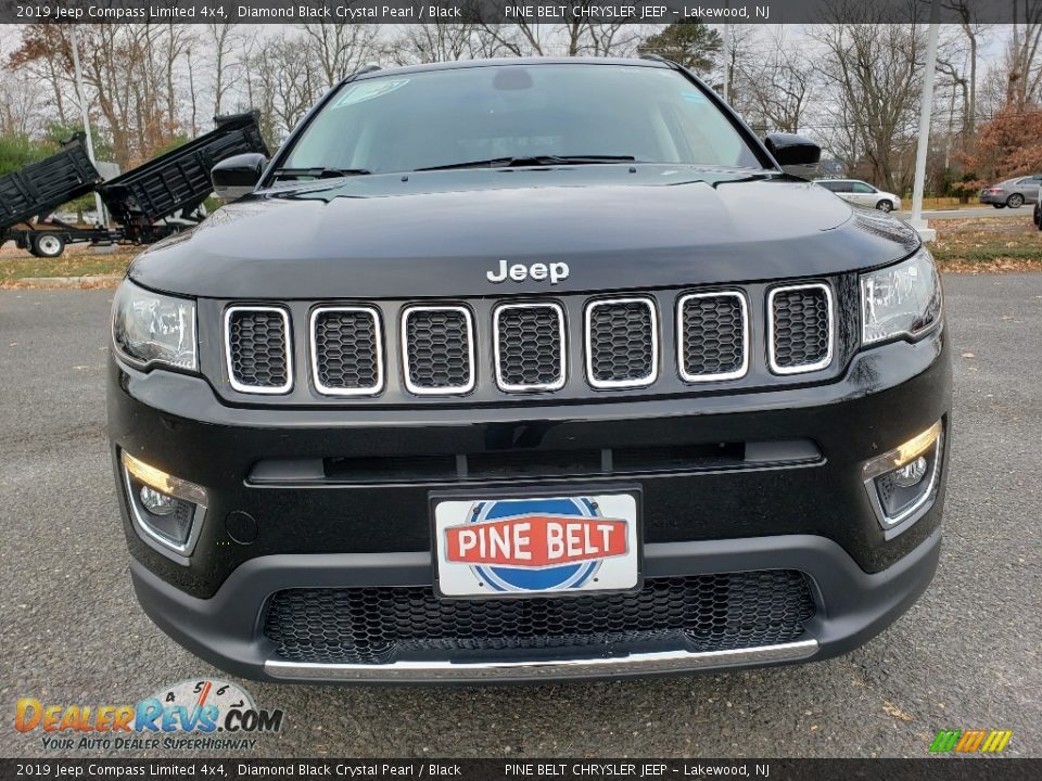 2019 Jeep Compass Limited 4x4 Diamond Black Crystal Pearl / Black Photo #2