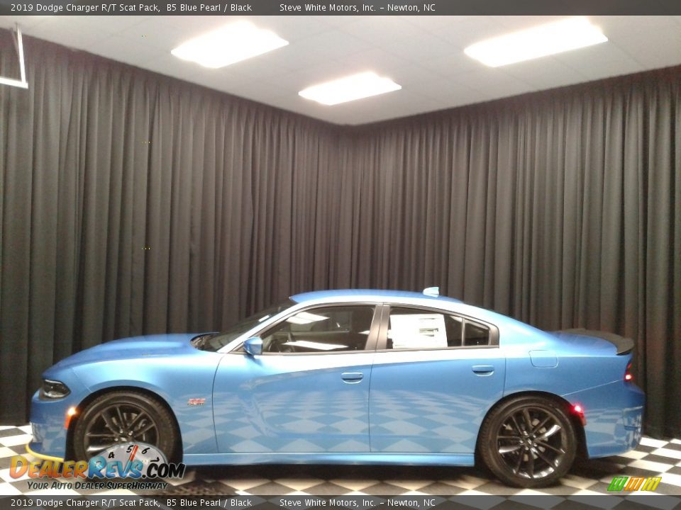 2019 Dodge Charger R/T Scat Pack B5 Blue Pearl / Black Photo #1