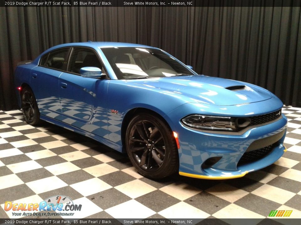 2019 Dodge Charger R/T Scat Pack B5 Blue Pearl / Black Photo #4