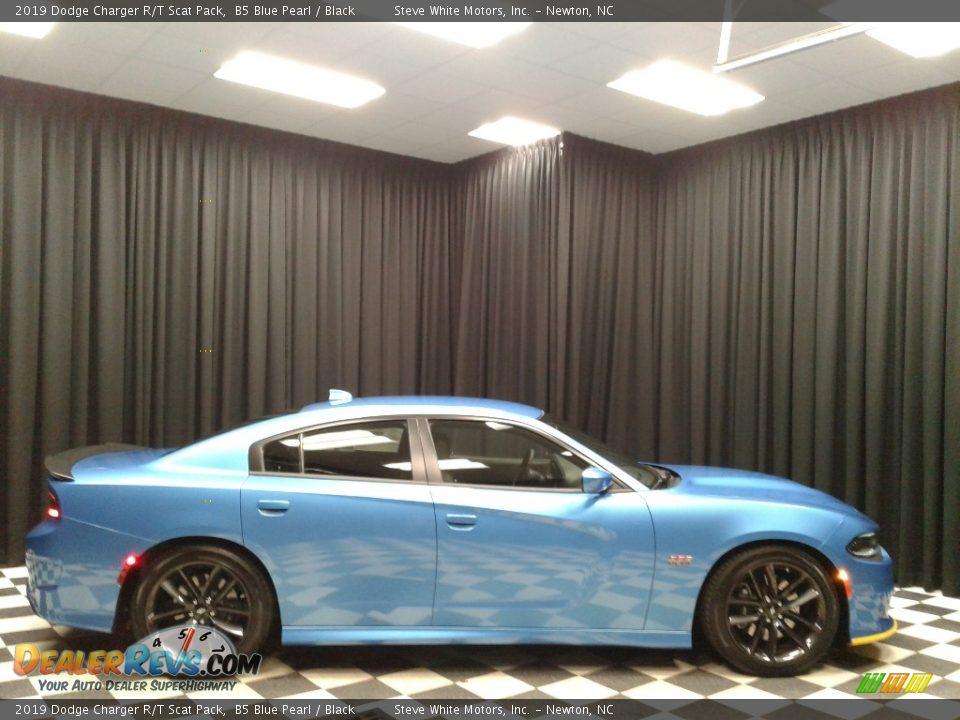 2019 Dodge Charger R/T Scat Pack B5 Blue Pearl / Black Photo #5