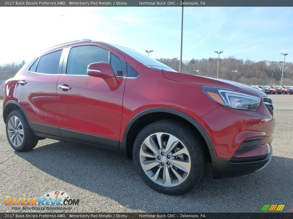 2017 Buick Encore Preferred AWD Winterberry Red Metallic / Ebony Photo #4