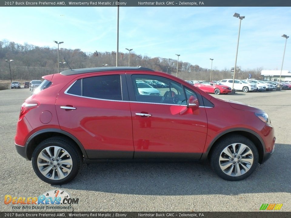 2017 Buick Encore Preferred AWD Winterberry Red Metallic / Ebony Photo #5