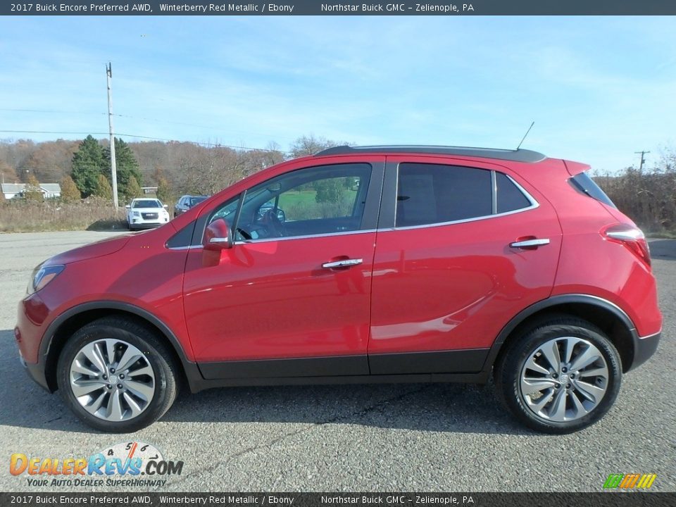 2017 Buick Encore Preferred AWD Winterberry Red Metallic / Ebony Photo #13