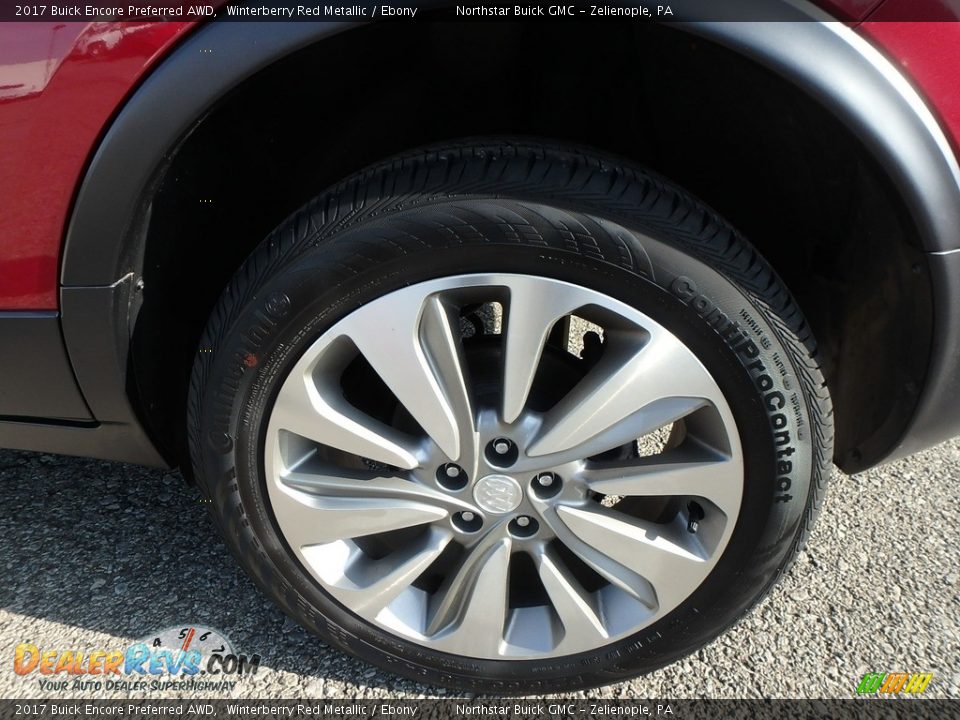 2017 Buick Encore Preferred AWD Winterberry Red Metallic / Ebony Photo #14