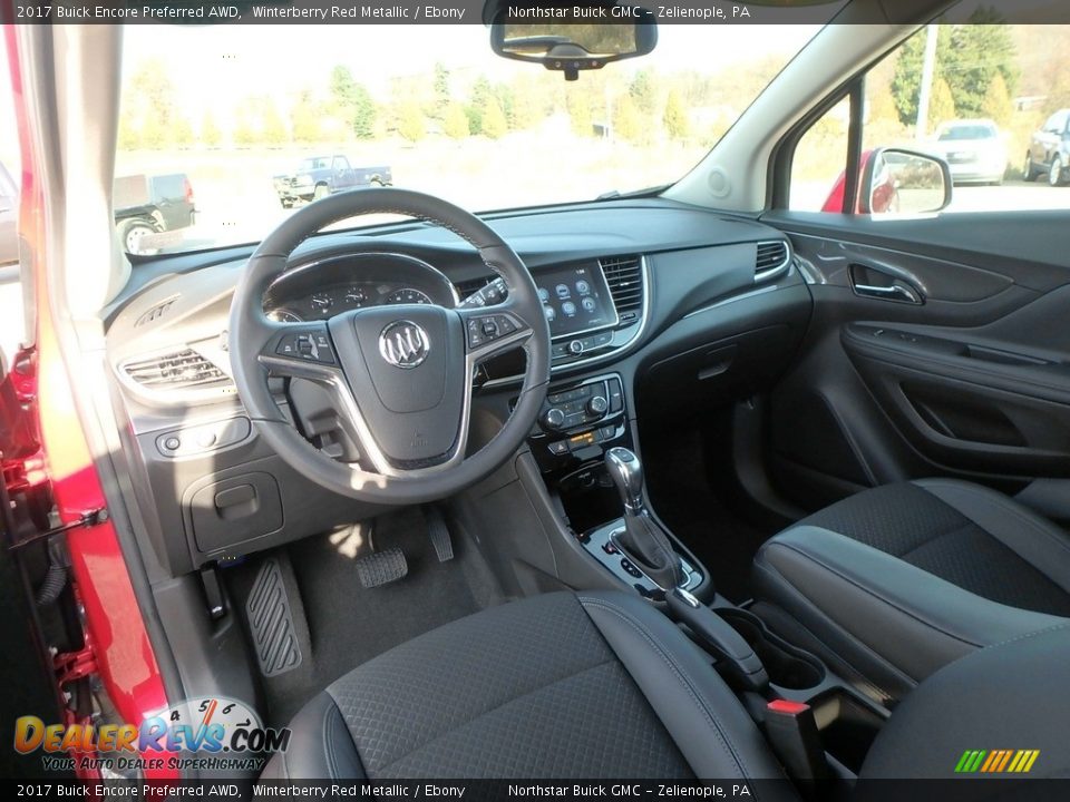 2017 Buick Encore Preferred AWD Winterberry Red Metallic / Ebony Photo #17