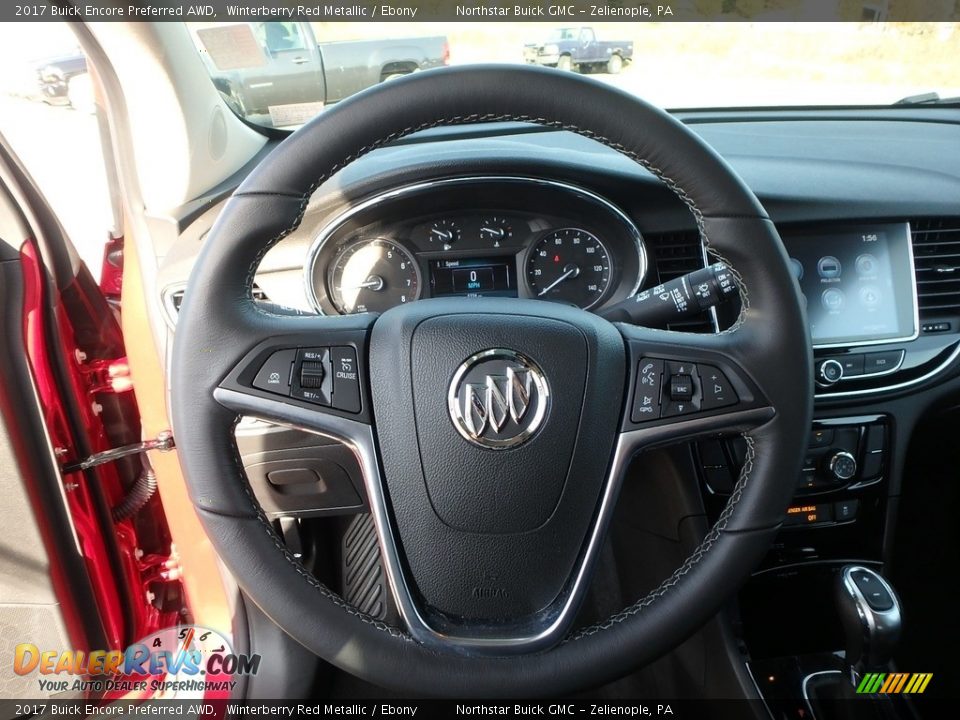 2017 Buick Encore Preferred AWD Winterberry Red Metallic / Ebony Photo #23