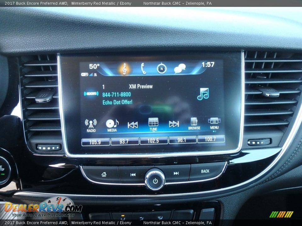 2017 Buick Encore Preferred AWD Winterberry Red Metallic / Ebony Photo #29