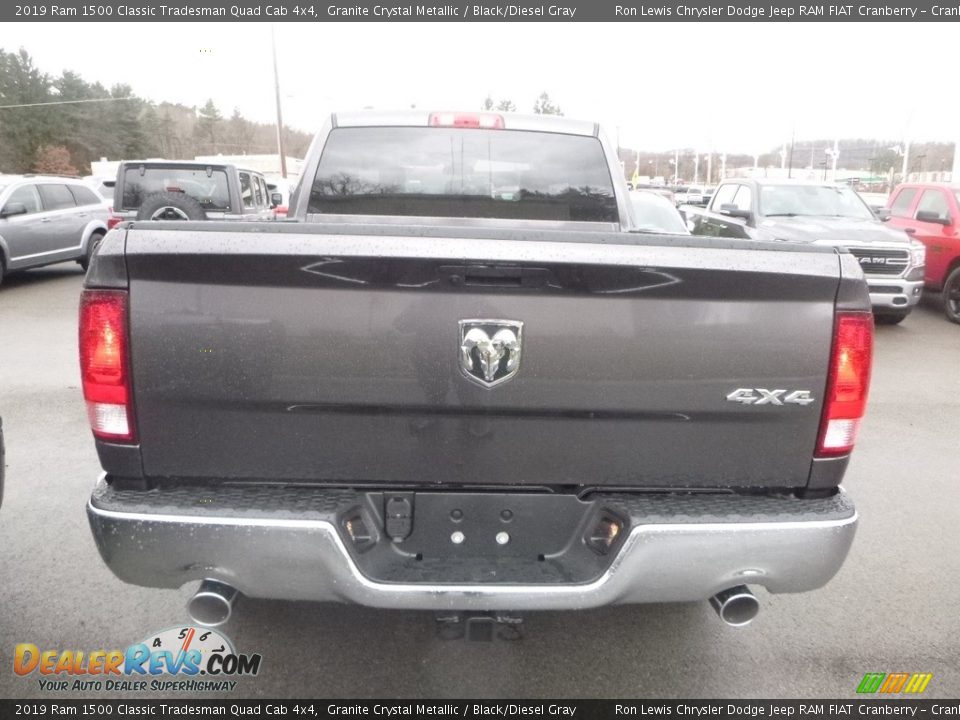 2019 Ram 1500 Classic Tradesman Quad Cab 4x4 Granite Crystal Metallic / Black/Diesel Gray Photo #4