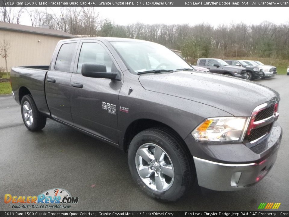 2019 Ram 1500 Classic Tradesman Quad Cab 4x4 Granite Crystal Metallic / Black/Diesel Gray Photo #7