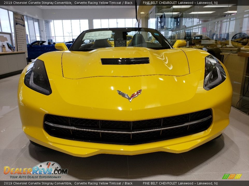 2019 Chevrolet Corvette Stingray Convertible Corvette Racing Yellow Tintcoat / Black Photo #2