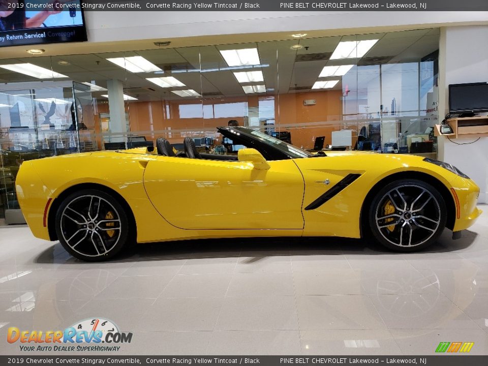 Corvette Racing Yellow Tintcoat 2019 Chevrolet Corvette Stingray Convertible Photo #3