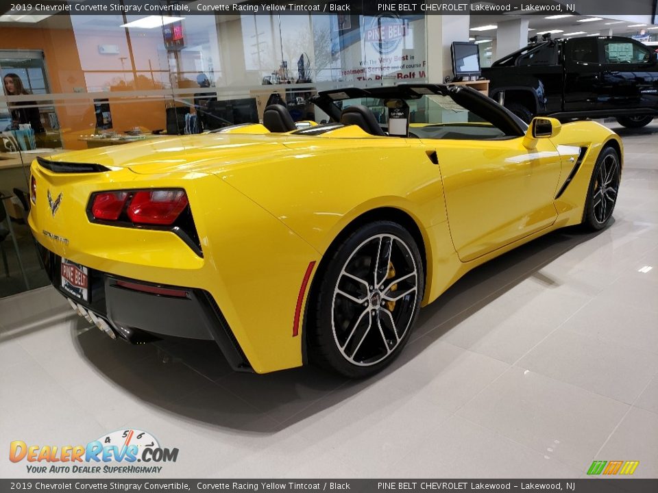 2019 Chevrolet Corvette Stingray Convertible Corvette Racing Yellow Tintcoat / Black Photo #4