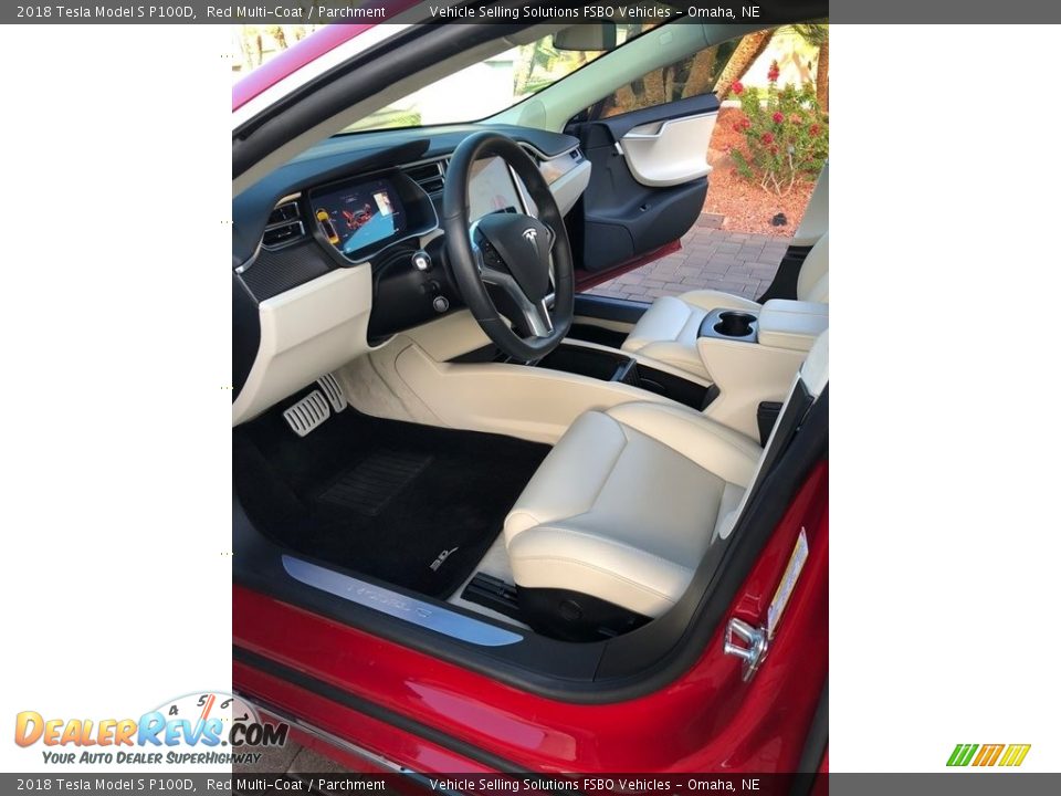 Parchment Interior - 2018 Tesla Model S P100D Photo #3
