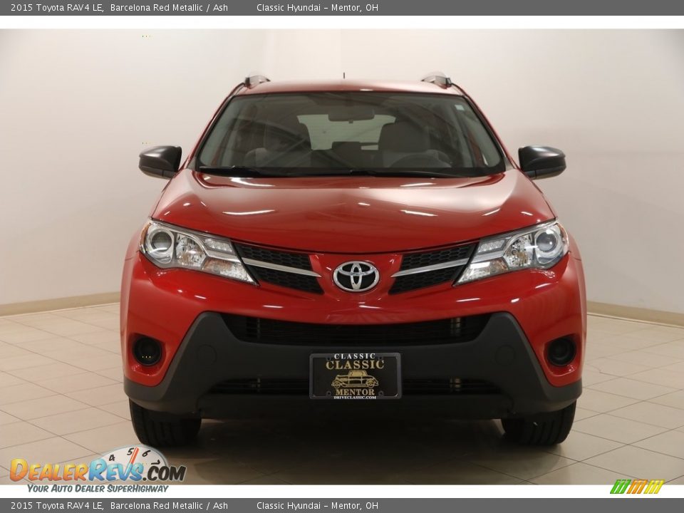 2015 Toyota RAV4 LE Barcelona Red Metallic / Ash Photo #2
