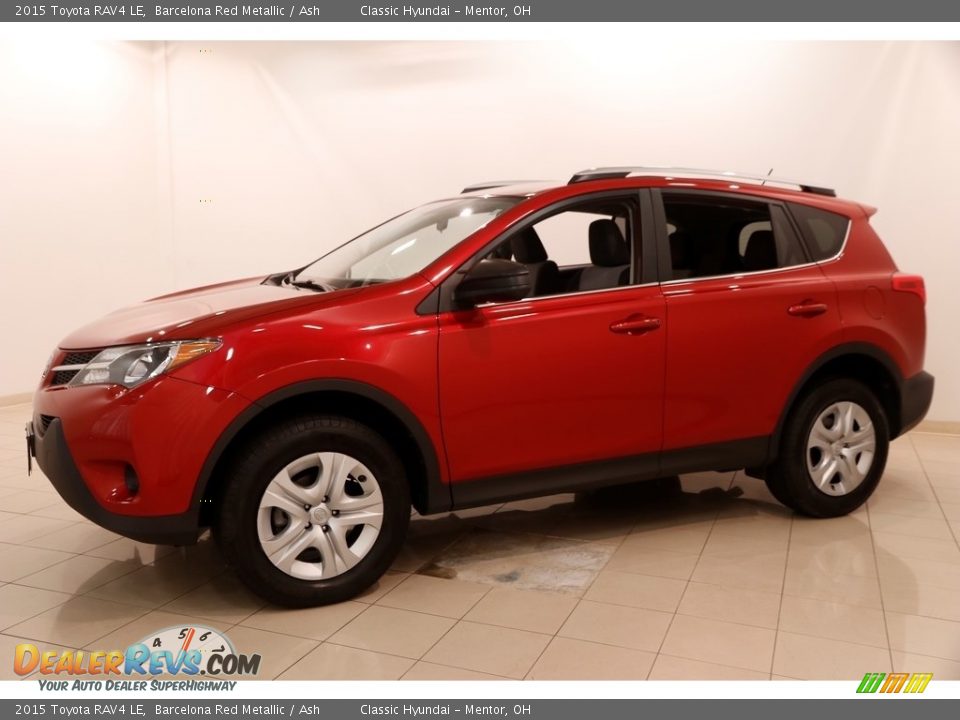 2015 Toyota RAV4 LE Barcelona Red Metallic / Ash Photo #3