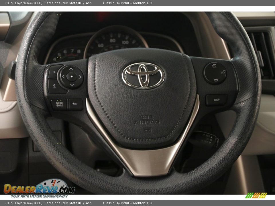 2015 Toyota RAV4 LE Barcelona Red Metallic / Ash Photo #7