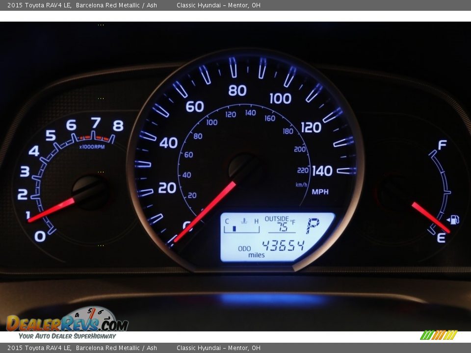 2015 Toyota RAV4 LE Barcelona Red Metallic / Ash Photo #8