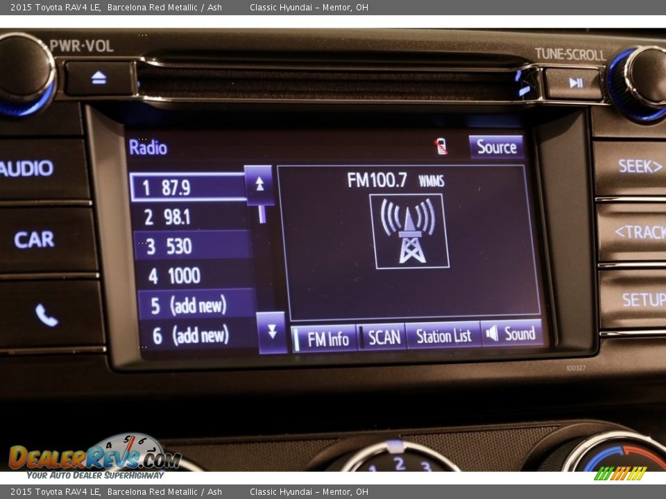 2015 Toyota RAV4 LE Barcelona Red Metallic / Ash Photo #10