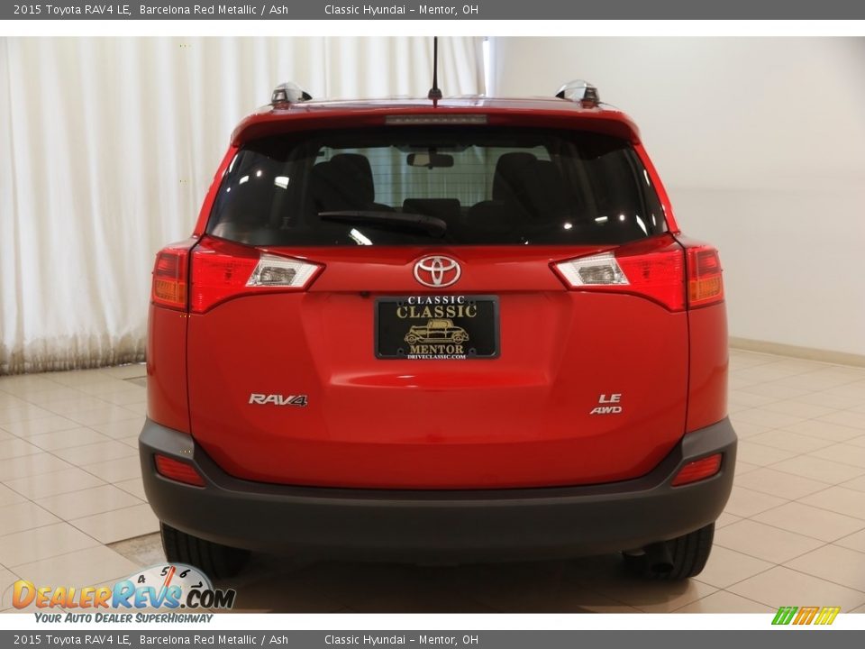2015 Toyota RAV4 LE Barcelona Red Metallic / Ash Photo #17