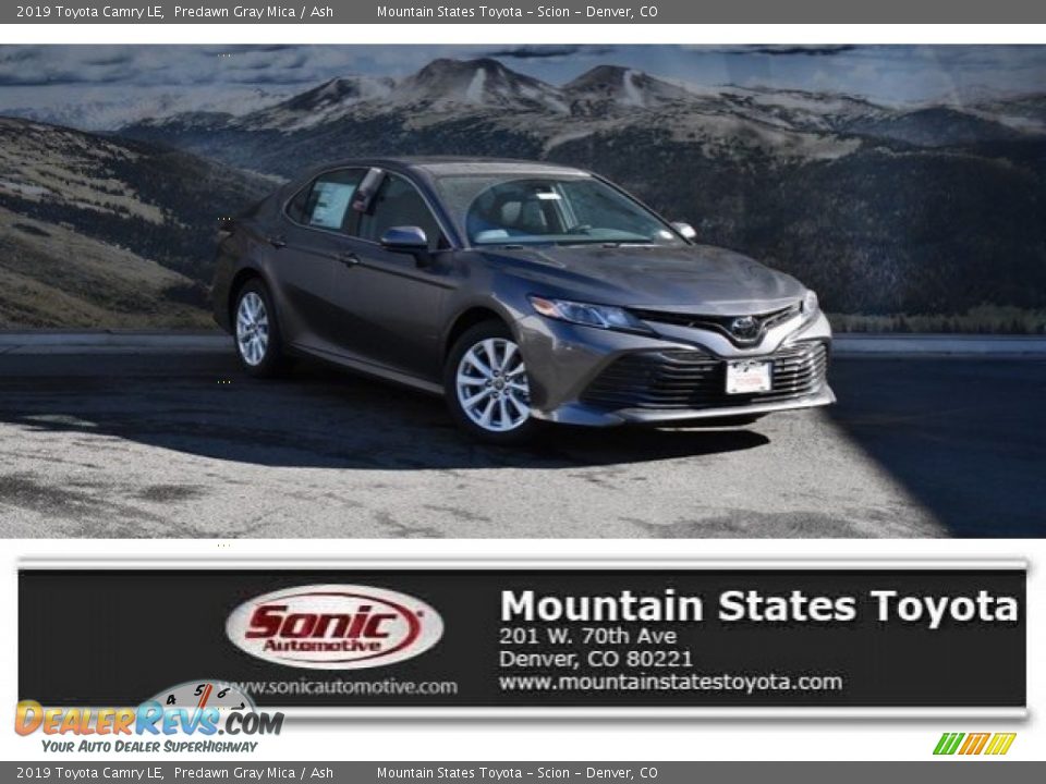 2019 Toyota Camry LE Predawn Gray Mica / Ash Photo #1