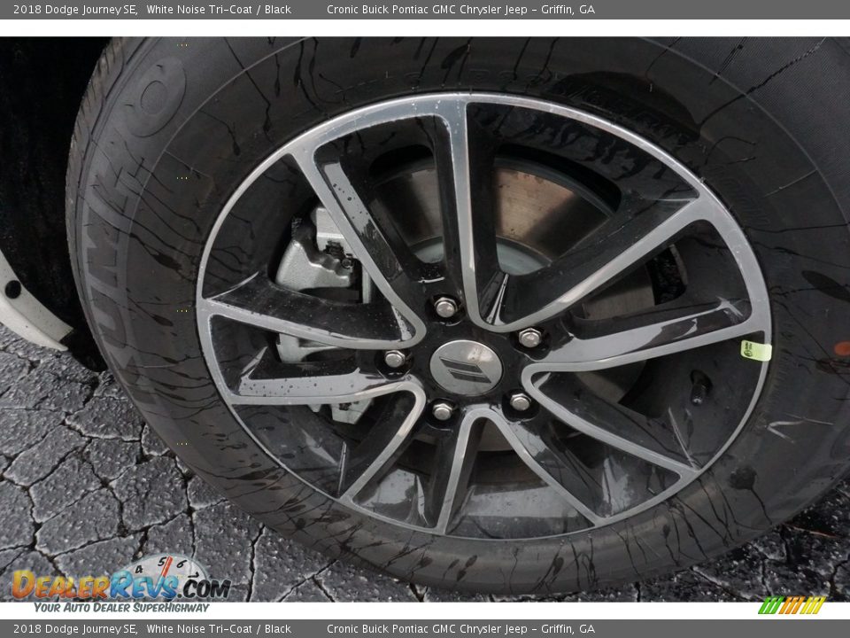 2018 Dodge Journey SE White Noise Tri-Coat / Black Photo #8