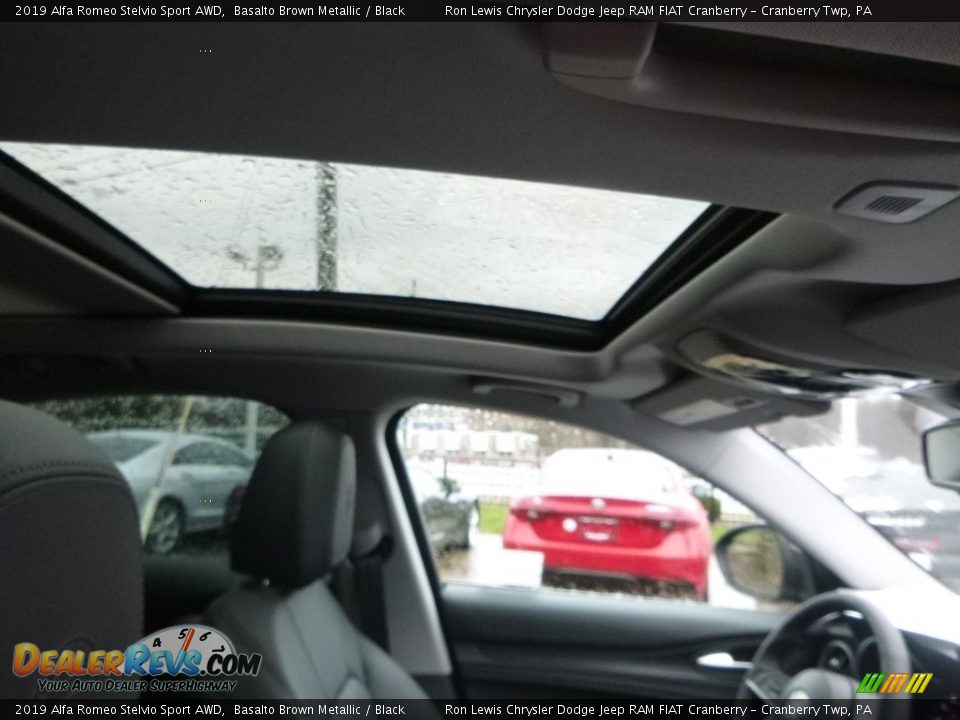 2019 Alfa Romeo Stelvio Sport AWD Basalto Brown Metallic / Black Photo #17