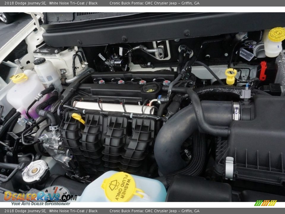 2018 Dodge Journey SE White Noise Tri-Coat / Black Photo #9