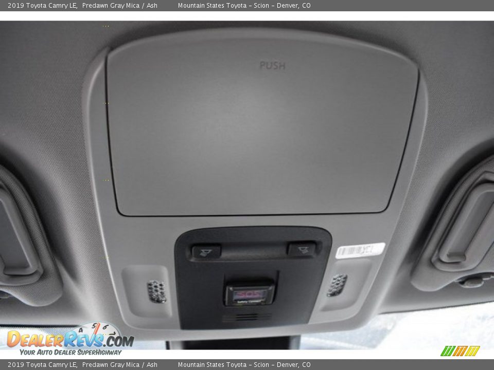 2019 Toyota Camry LE Predawn Gray Mica / Ash Photo #9