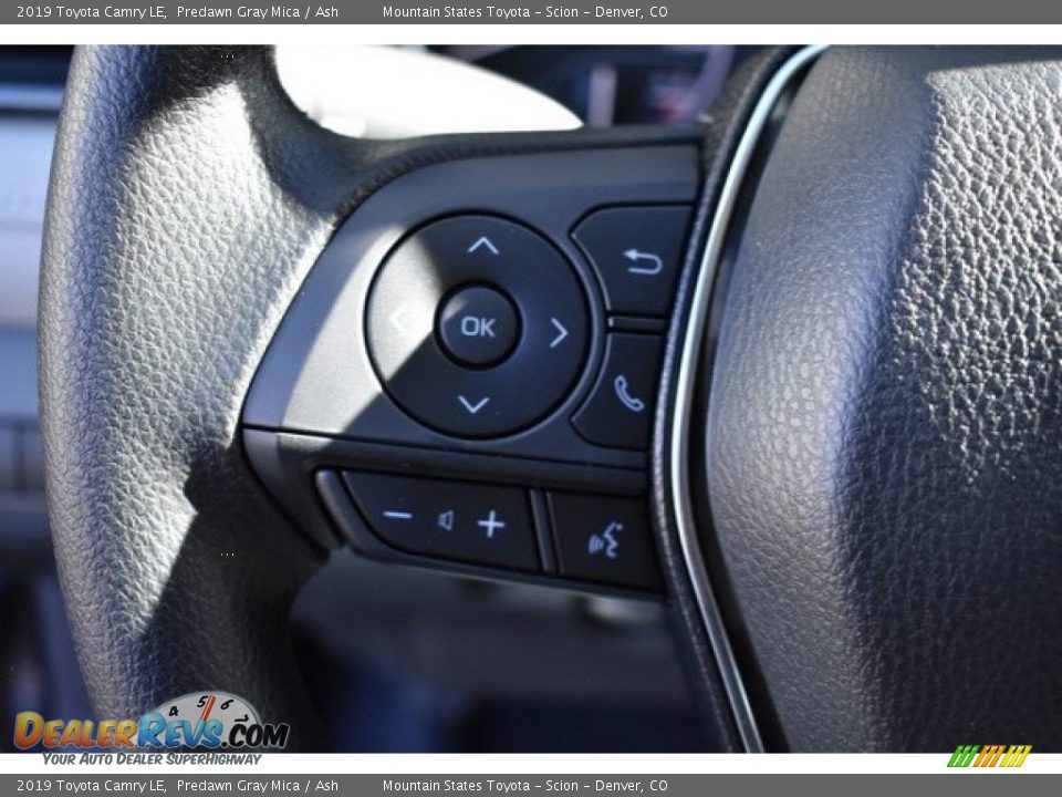 2019 Toyota Camry LE Predawn Gray Mica / Ash Photo #26