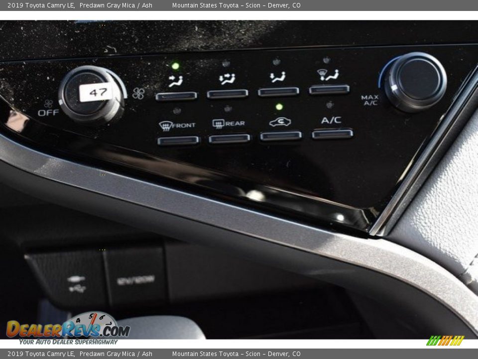 2019 Toyota Camry LE Predawn Gray Mica / Ash Photo #29