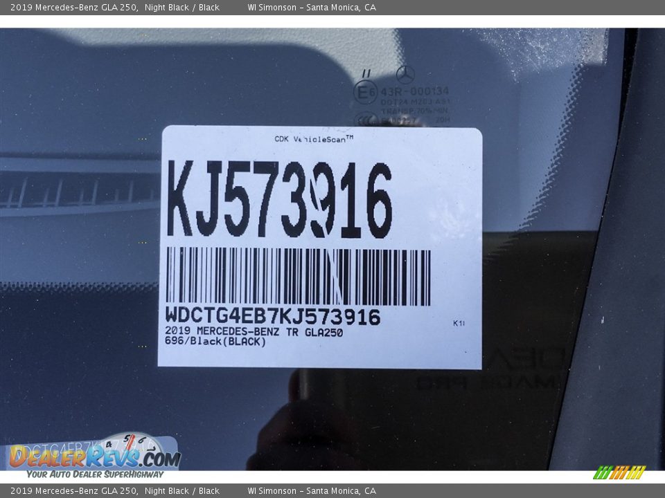 2019 Mercedes-Benz GLA 250 Night Black / Black Photo #11