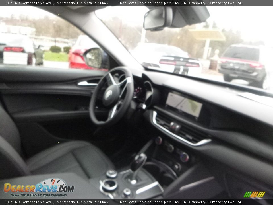 2019 Alfa Romeo Stelvio AWD Montecarlo Blue Metallic / Black Photo #15
