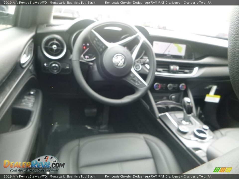 2019 Alfa Romeo Stelvio AWD Montecarlo Blue Metallic / Black Photo #18