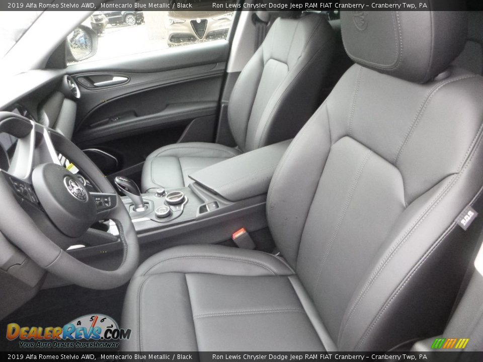 2019 Alfa Romeo Stelvio AWD Montecarlo Blue Metallic / Black Photo #20