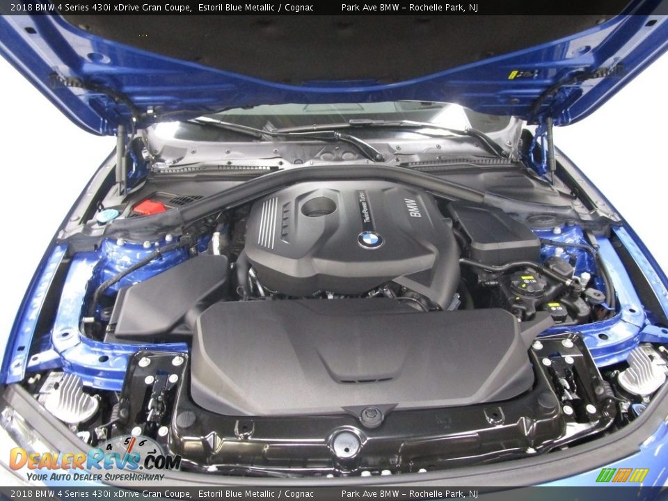2018 BMW 4 Series 430i xDrive Gran Coupe Estoril Blue Metallic / Cognac Photo #30
