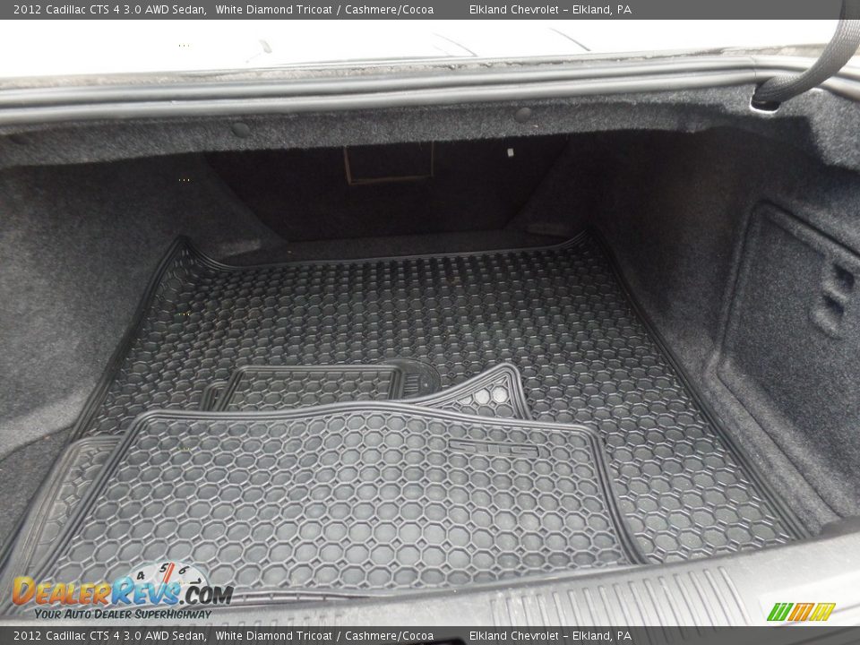 2012 Cadillac CTS 4 3.0 AWD Sedan White Diamond Tricoat / Cashmere/Cocoa Photo #18