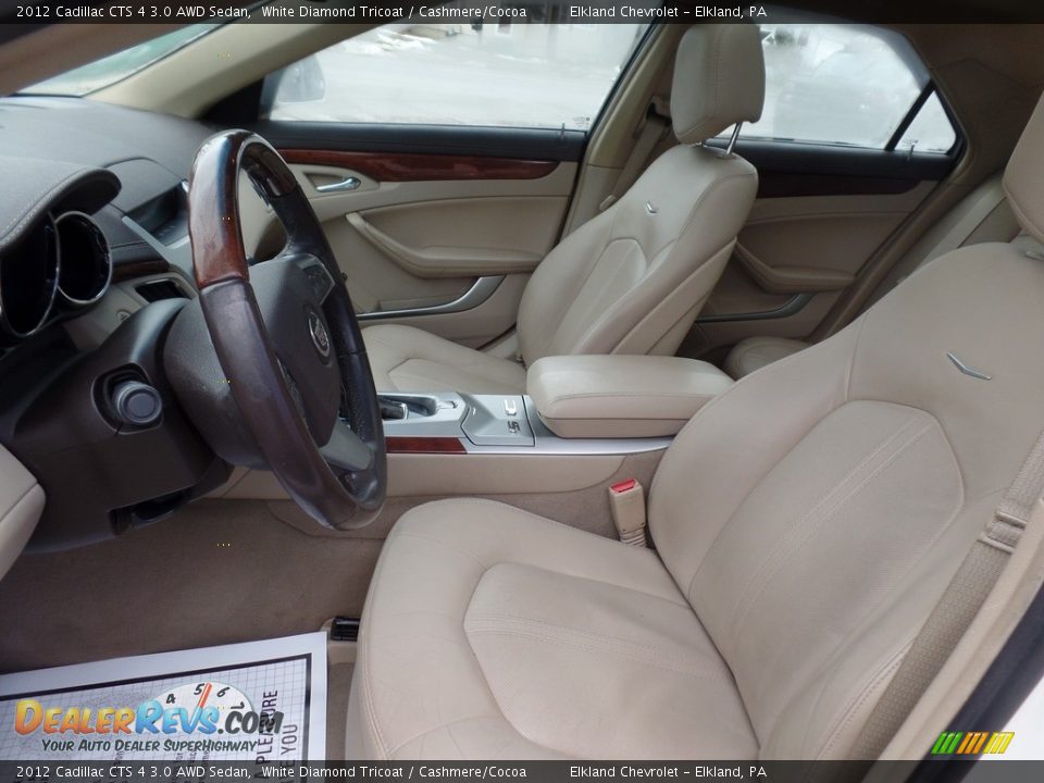 2012 Cadillac CTS 4 3.0 AWD Sedan White Diamond Tricoat / Cashmere/Cocoa Photo #20