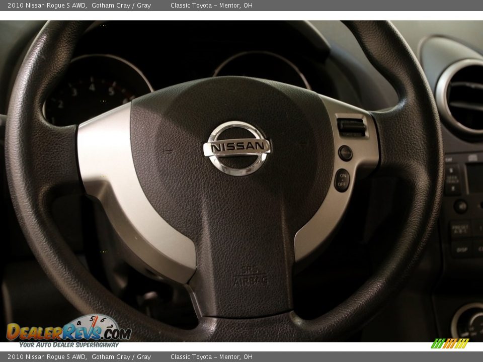 2010 Nissan Rogue S AWD Gotham Gray / Gray Photo #7