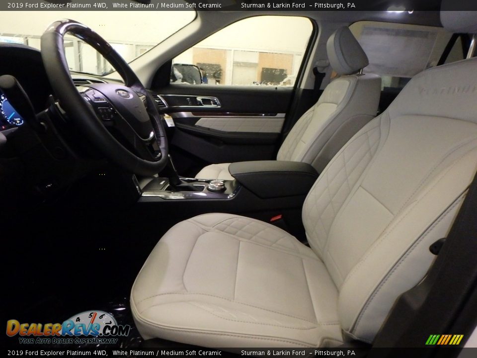 Front Seat of 2019 Ford Explorer Platinum 4WD Photo #6