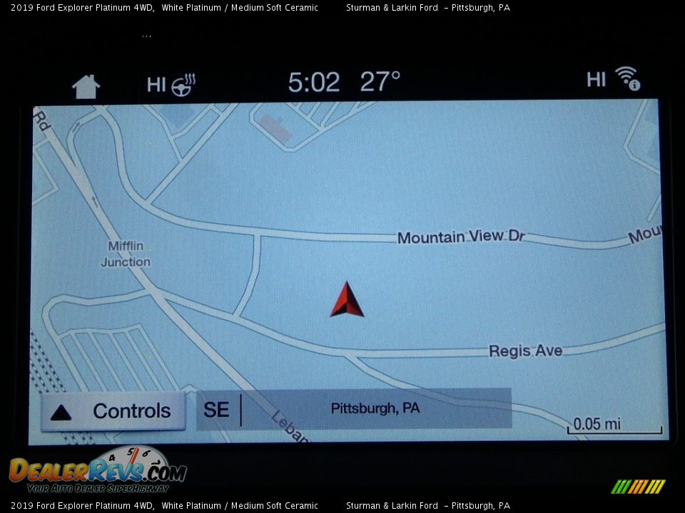 2019 Ford Explorer Platinum 4WD White Platinum / Medium Soft Ceramic Photo #13