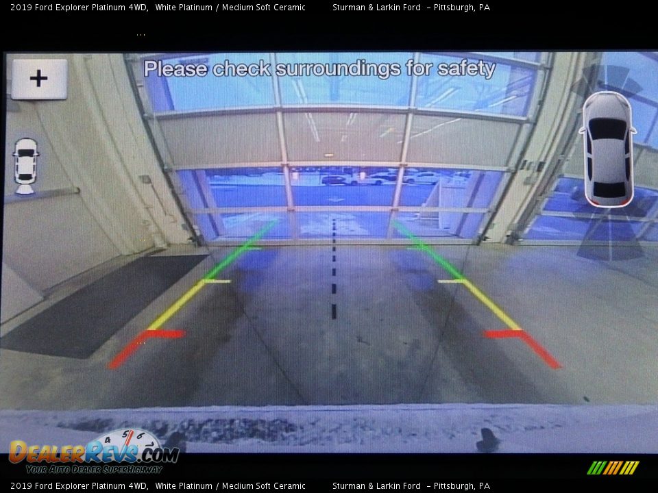 2019 Ford Explorer Platinum 4WD White Platinum / Medium Soft Ceramic Photo #14