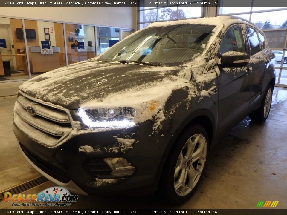 2019 Ford Escape Titanium 4WD Magnetic / Chromite Gray/Charcoal Black Photo #4