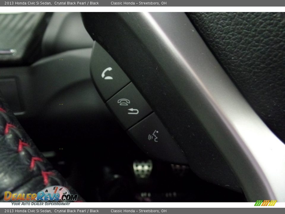2013 Honda Civic Si Sedan Crystal Black Pearl / Black Photo #30